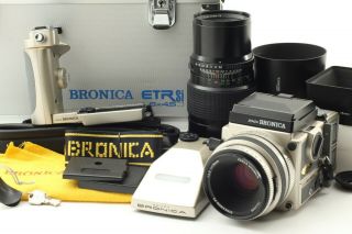 Rare 【mint】 Zenza Bronica Etr - Si 40th Limited,  Ae Finder Ⅲ 75mm 250mm Japan 703