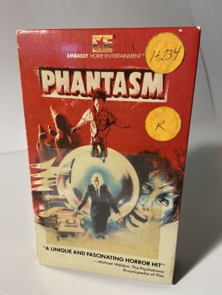 Rare Vintage Htf Oop Phantasm Beta Betamax Tape Not Vhs Horror Halloween