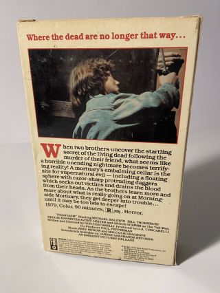 RARE Vintage HTF OOP Phantasm Beta Betamax Tape NOT VHS Horror Halloween 2