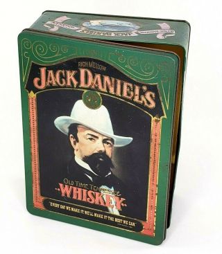Vintage Jack Daniels Old No.  7 Rare Tin Box 1904 Style Missing Bottles