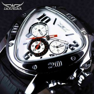 Jaragar Triangle Racing Design Automatic Men Wrist Watch.  Last One