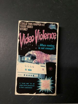 Video Violence 1 Camp Video Vhs Horror Slasher Sov Big Box Oop Rare Slip