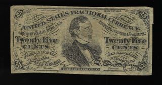 25 Cent Fractional Currency Fr 1294 Contemporary Counterfeit (rare)