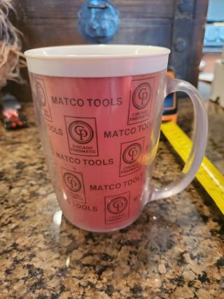Rare Htf Vintage Matco Tools Coffee Cup Mug Chicago Pneumatic