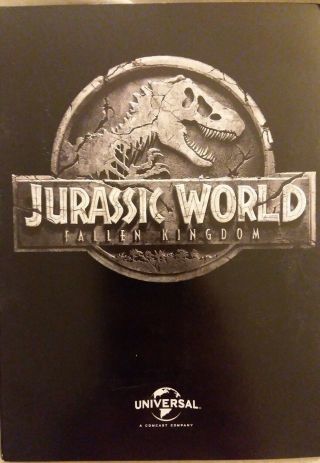 Jurassic World: Fallen Kingdom Fyc Dvd Rare Ltd 2018 Awards Screener Vg,  Sh