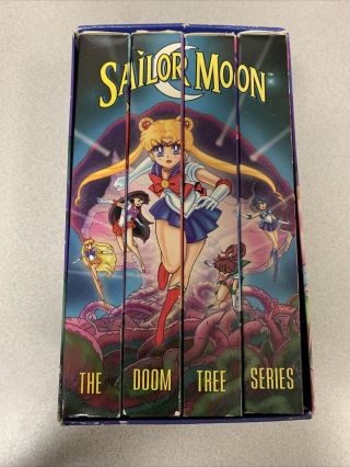 Sailor Moon The Doom Tree Series Four Volume Box Set Vhs 1997 4 Tape Set Rare
