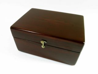 Restored Antique Mahogany Presentation/Jewelry/Storage Box 2