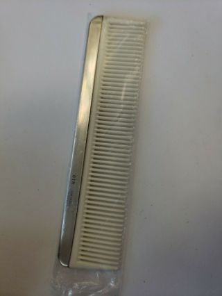 Vintage Reed And Barton Sterling Silver Baby Comb In Plastic