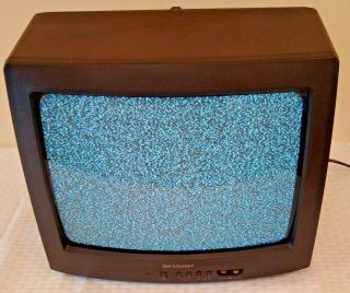 Vintage Sharp 13  Tv Television Video Gaming Retro 13l - M100b 1999 Rare