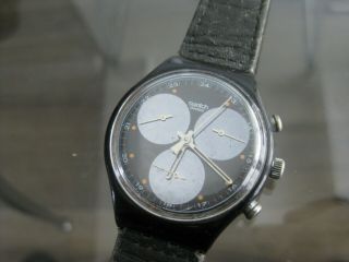 Vintage And Rare Swatch Ag 1990 Chronograph Swiss Made Wristwatch