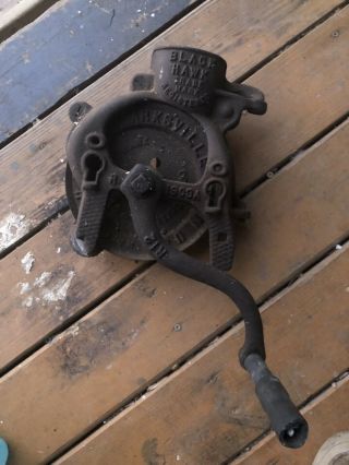 Antique Black Hawk Cast Iron (1903a) Corn Sheller Shucker By A.  H.  Patch Vintage