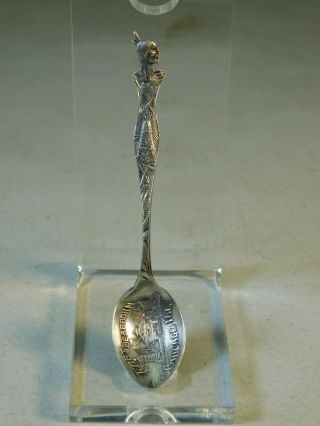 Fort Dearborn Chicago Illinois Native American Indian Sterling Spoon
