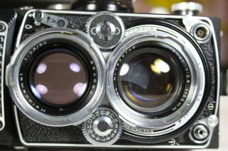 RARE - EX - Vintage Rolleiflex 2.  8 E TLR camera & Carl Zeis 80/2.  8 Planar & Case 2