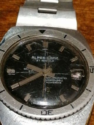 Oberon ALPENMATIC 21 Jewels Automatic Wrist Watch 36/41.  5mm Lug17.  5 Swiss Made 2