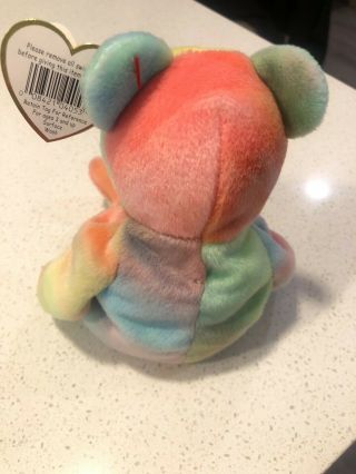 1996 Ty Beanie Baby,  Peace Retired and rare Beanie,  still with tags 2