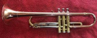 Rare Getzen Deluxe Copra - Temp Copper Bell Bb Trumpet - Most Cond