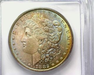 1882 Morgan Silver Dollar Icg Ms67 Extra Rare This Valued At $14,  500