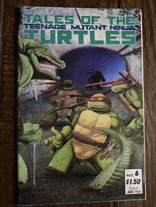 Tales Of The Teenage Mutant Ninja Turtles (1987) 6 (1988) 1st Leatherhead Rare