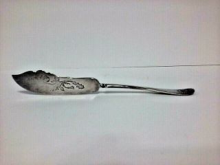 Antique Vtg Wm Rogers & Son Aa Silver Plated Arbutus Twisted Handle Butter Knife