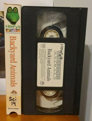Henry ' s Animals - Backyard Animals - VHS Tape Vintage 3