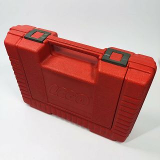 Vintage 1985 Official Lego Large Red Plastic Storage Box Bin Carrying Case (f3)