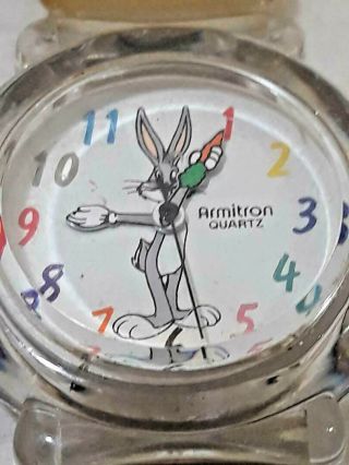 Vintage 1980s Bugs Bunny LOONEY TUNES Armitron Watch Wristwatch 2