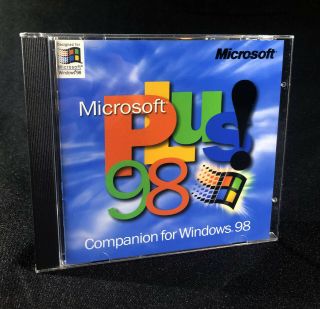 Microsoft Plus For Windows 98 (pc,  1998) 320 - 00123 Rare