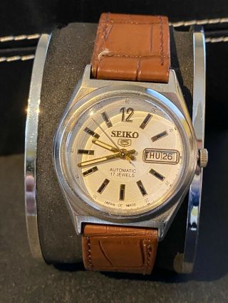 1977 Vintage Sieko 5 6309 - 6240 Ai 17j Watch - Spares/ Repair -