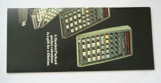 Rare Vintage Hp - 45/65/35 Scientific Calculator Brochure/pamphlet Hewlett - Packard