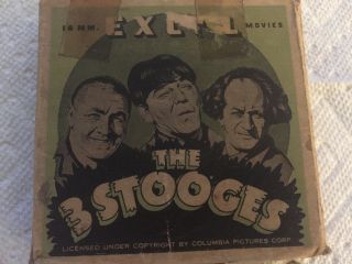 Rare 16 Mm The Three Stooges - " All Hashed Up " Short Film