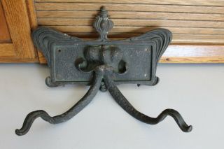 Antique Decorative Cast Iron & Bronze Two Arm Wall Sconce Body