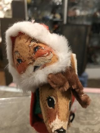Vintage Anna Lee Doll Reindeer And Santa 2