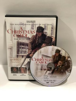 Hallmark A Christmas Carol The Musical Dvd - Kelsey Grammer As Scrooge - Rare