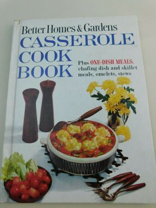 Better Homes & Gardens Casserole Cook Book Vintage 1967 Hardcover Cookbook