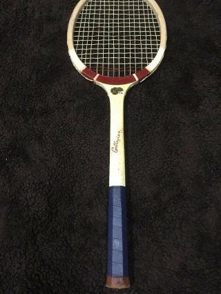 Vintage 1930 Collegian Wood Tennis Racquet Antique Rare