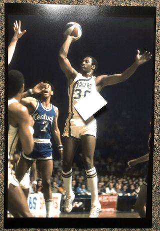 Rare 1974 Aba Photo Indiana Pacers Vs Kentucky Colonels George Mcginnis 16x24