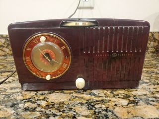 Ge General Electric Alarm Clock Radio Model 542 Vintage Rare