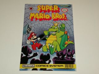 Mario Bros.  6 1990 Series Valiant Nintendo Comics System Htf Rare