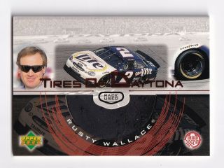 1999 Upper Deck Road To The Cup Tires Of Daytona T2 Rusty Wallace Bv$50 Rare