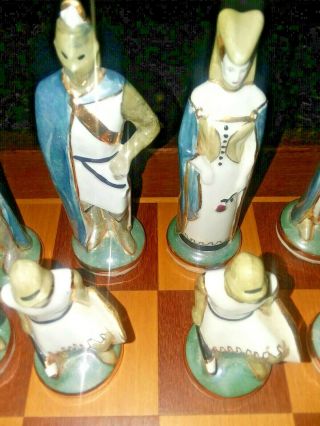 VERY RARE VINTAGE RUSSIAN PORCELAIN CHESS SET BATTLE ON THE ICE 6