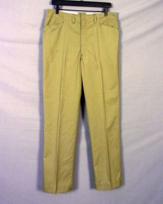 Vtg 50s 60s Rare Bsa Boy Scouts Olive Uniform Pants Talon Zip Adult Size 34 X 31