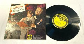 Mgm A Christmas Carol Rare 10 " 33 1/3 Rpm E520 Album By Lionel Barrymore