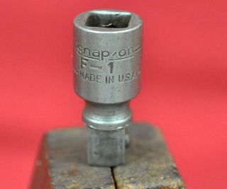Rare Vintage Snap On F - 1 F1 1” Extension 3/8” Drive Usa
