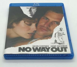 No Way Out Blu Ray Shout Select Kevin Costner,  Sean Young Rare And Oop