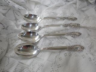 Oneida Community Silverplate 1953 Ballad - 4 Oval Soup Spoons