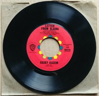 Casey Kasem Letter From Elaina 45 7 " Record Vinyl Pop The Beatles Rare 1964