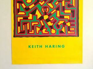 KEITH HARING ESTATE RARE 1993 LITHOGRAPH PRINT POP ART POSTER 