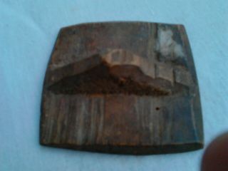 ANTIQUE PRIMITIVE OLD WOODEN RITUAL BREAD STAMP EARLY 19th 3