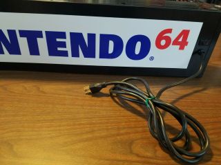 RARE NINTENDO 64 36in LIGHT UP DISPLAY VIDEO GAME SIGN. 3