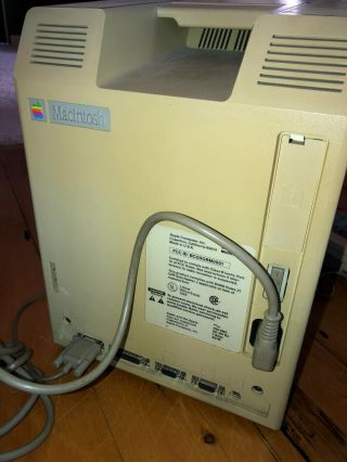 Very Rare Macintosh 128 M0001 128K w/ Keyboard & Mouse & cover - 5